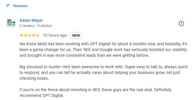 OPT Digital client result
