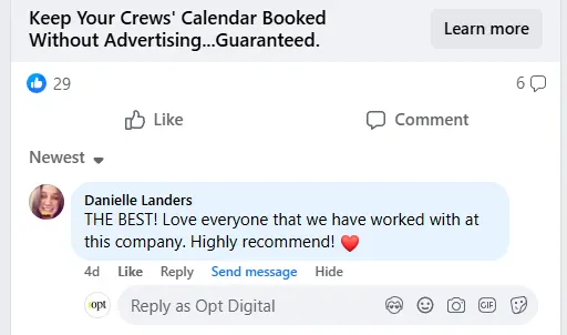 OPT Digital client result