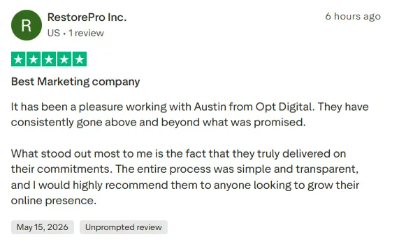 OPT Digital client result